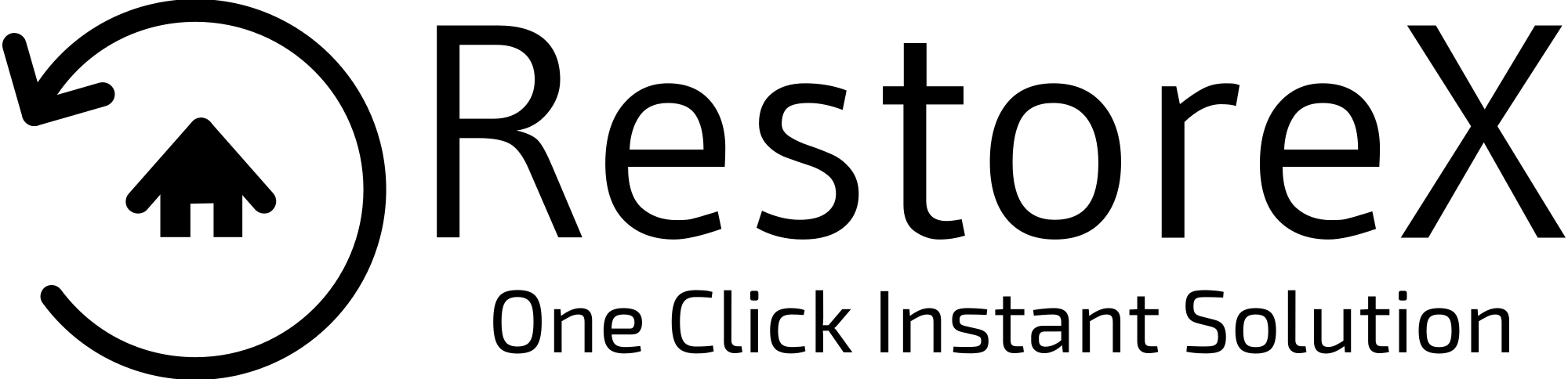 Restorex High Resolution Logo Black Transparent