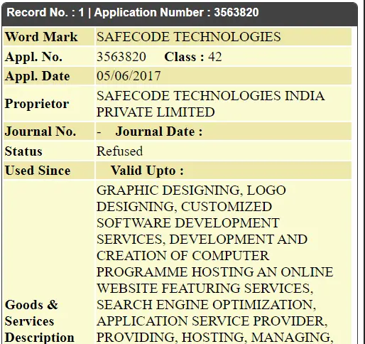 Brand Name Registration and Company Naming Clarification