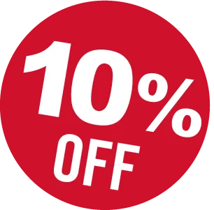 10% Off-